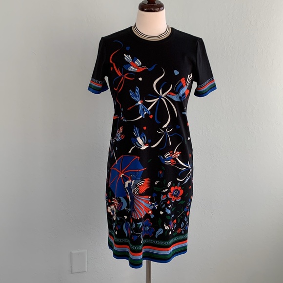 Tory Burch Paradise Bird Tshirt Dress - Picture 5 of 15